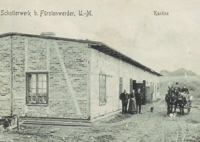 Kantine des Schotterwerks - 1909